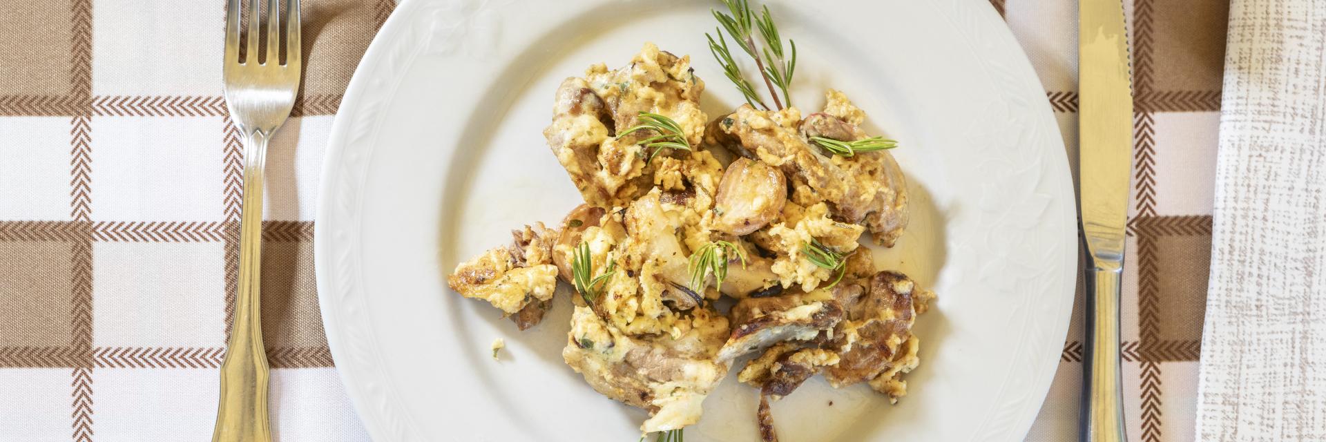 Agnello cacio e uova